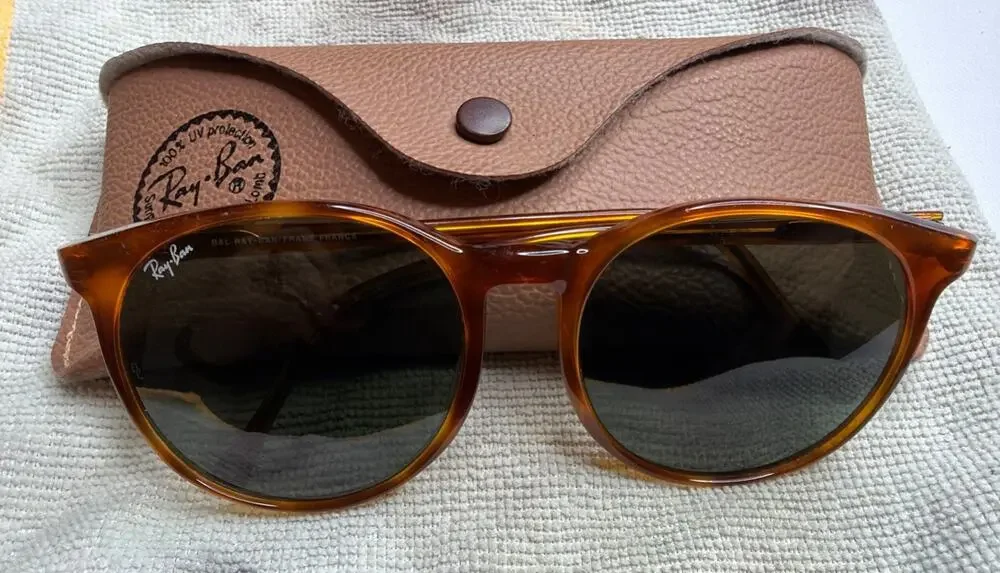 RAY BAN Vintage Bausch and Lomb Style C Tortoise Frames Sunglasses France Unisex